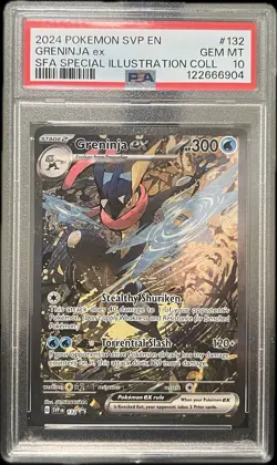 PSA 10 Gem Mint Pokemon Greninja ex SVP Shrouded Fable Black Star Promo - Image 3