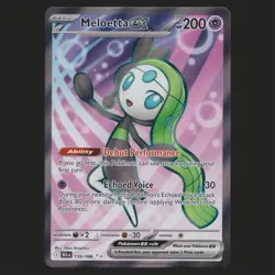 Meloetta Ex 159/086 Black Bolt Full Art Ultra Rare Pokemon TCG NM+ English 🔥 - Image 1