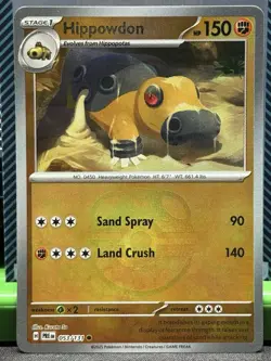 Pokemon Prismatic Evolutions Hippowdon Master Ball 053/131 NM - Image 1