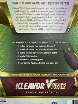 Pokemon TCG Kleavor VSTAR Special Collection 4 Booster Packs Fusion Strike NEW - Image 5