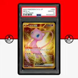 Pokemon PSA 10 Mew ex UR Gold 208/165 sv2a 151 Japanese - Image 1