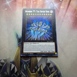 x1 Number 77: The Seven Sins (Silver) - BLC1-EN038 - Ultra Rare - 1st Edition Yu - Image 1
