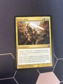 Finest Hour Alara Reborn LP White Blue Green Rare MAGIC CARD - Image 1