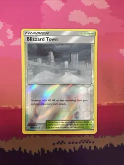 Pokemon Card Blizzard Town Unified Minds Reverse Holo 187/236 Near Mint - Image 1