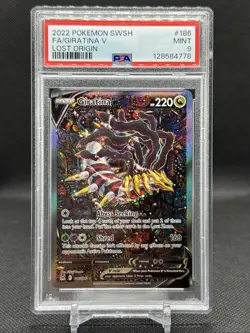 Pokemon 2022 Lost Origin Giratina v Alt Art PSA 9 Mint Card 186/196 - Image 1