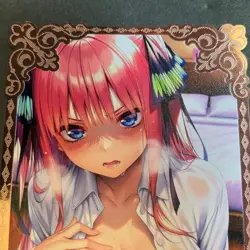 Goddess Story Gold METAL Card - Serial Number #/100! Double Sided Anime Nino - Image 2