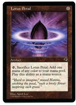 1x LOTUS PETAL [TMP - TEMPEST] - MTG VINTAGE CARD [EXCELLENT] - Image 1