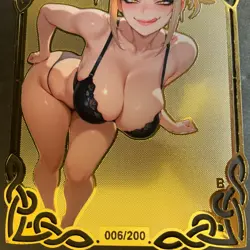 Goddess Story Gold METAL Card - Serial Number #/200! Double Sided Toga Bikini - Image 4