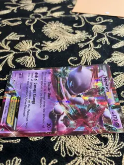 Pokemon Mewtwo EX TCG Ultra Rare Holo Card 62/162 XY Breakthrough - Image 3