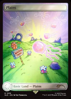 *FOIL* SpongeBob SquarePants Lands Under the Sea SET of 5 MTG Secret Lair Cards - Image 3