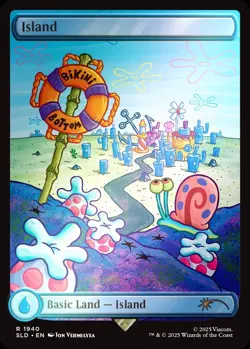 *FOIL* SpongeBob SquarePants Lands Under the Sea SET of 5 MTG Secret Lair Cards - Image 4