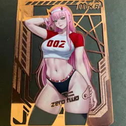 Maiden Party Series #5 Metal Serial Number Card #110/200! Goddess Story Zero Two - Image 1