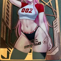 Maiden Party Series #5 Metal Serial Number Card #110/200! Goddess Story Zero Two - Image 2