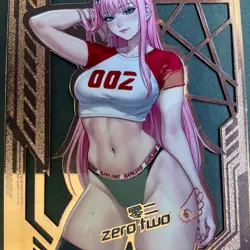 Maiden Party Series #5 Metal Serial Number Card #110/200! Goddess Story Zero Two - Image 3