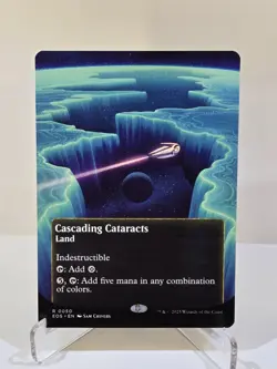 Cascading Cataracts (Borderless) 0050 (R) MTG Edge of Eternities Stellar Sights - Image 1