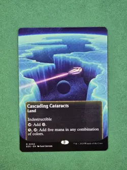 Cascading Cataracts (Borderless) 0050 (R) MTG Edge of Eternities Stellar Sights - Image 3
