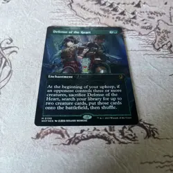 1X NM Defense of the Heart Confetti Foil Wilds of Eldraine Enchanted Tales - Image 2