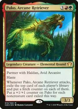Magic the Gathering- #2 Haldan/Avid Arcanist+#13 Pako, Arcane Retriever-M-LP - Image 2