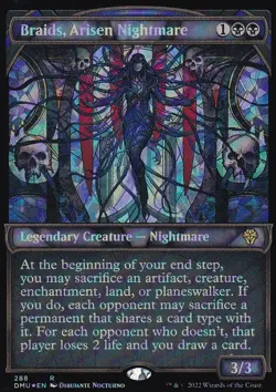 MTG Dominaria United - Braids, Arisen Nightmare - DMU 288 - Showcase FOIL - Image 2