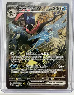 Greninja ex -132 SVP Black Star Promos NM, English Pokemon Full Art Holo - Image 2