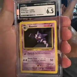 Haunter Pokemon 1999 Base Set 29/102 CGC 6.5 Ex/NM + - Image 1