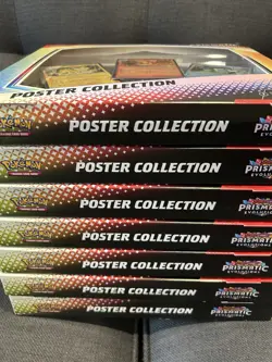 7x Pokemon Prismatic Evolution Poster Collection Factory Sealed Boxes + Promos🔥 - Image 3