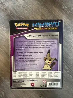 POKEMON TCG Mimikyu Premium PIN Collection Factory Sealed Box-3 Booster Packs - Image 2