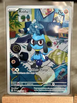 Pokemon TCG Riolu SV1 215/198 (English) + Riolu 068/063 Mega Brave (Japanese) NM - Image 3