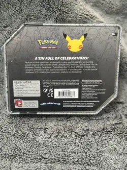 Pokemon TCG Celebrations Lances Charizard V Tin Factory Sealed 25th Anniversary - Image 2