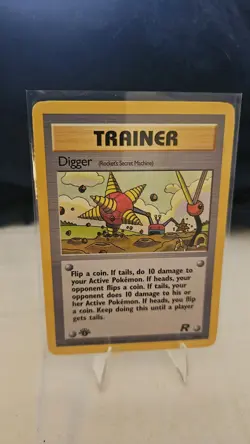 Digger (Rocket's Secret Machine) 75/82 1st Edition Team Rocket Pokemon TCG - Image 1