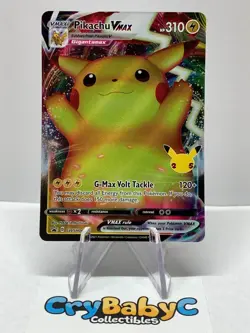 Pokemon Pikachu VMAX SWSH062 Celebrations Sword & Shield BLACK STAR PROMO - Image 1
