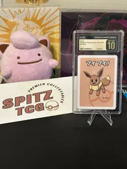CGC 10 PRISTINE Eevee Pokemon (2019) JPN Old Maid - Image 1