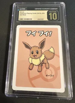 CGC 10 PRISTINE Eevee Pokemon (2019) JPN Old Maid - Image 3