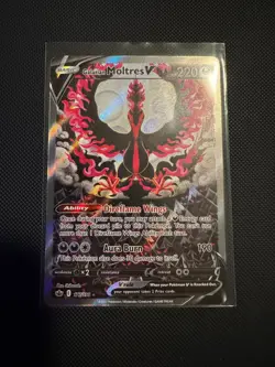 Pokemon TCG Galarian Moltres v Alt Art SWSH Chilling Reign 177/198 NM Beautiful - Image 1