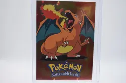 1999 Topps Pokemon - Charizard E6 of 12 Movie Edition Holo FOIL blue Logo - Image 1