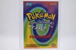 1999 Topps Pokemon - Charizard E6 of 12 Movie Edition Holo FOIL blue Logo - Image 2