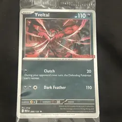 Sealed Yveltal 088/132 Reverse Holo Mega Evolution Pokemon GAMESTOP PROMO - Image 2