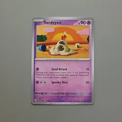 Pokemon TCG Sandygast 091/167 Twilight Masquerade Regular NM Crochet Asako Ito - Image 1
