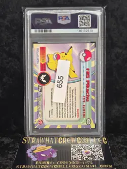 1999 Pikachu #25 Topps Pokemon TV PSA 6 EX- MT Pokemon TCG - Image 2