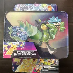 Pokemon Surging Sparks 2024 Fall Collectors Chest Factory Sealed Tin Lunchbox - Image 2