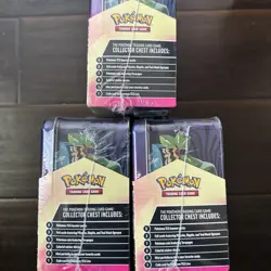Pokemon Surging Sparks 2024 Fall Collectors Chest Factory Sealed Tin Lunchbox - Image 3