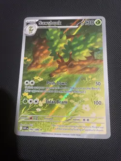 Pokemon TCG White Flare 092/086 Sawsbuck Illustration Rare M/NM - Image 1