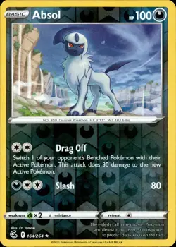 💢Pokemon - Absol - Reverse Holo - Rare - 164/264 - Fusion Strike (NM)💢 - Image 1