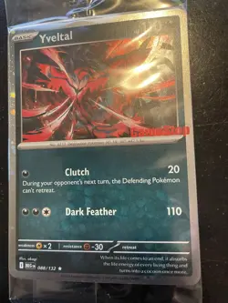 Yveltal GameStop Stamped Promo 088/132 - Sealed Promo Card Still In Plastic - Image 1