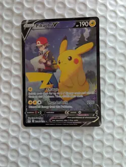 Pikachu V - TG16/TG30 - Pokemon Lost Origins Trainer Gallery Ultra Rare Card LP - Image 1