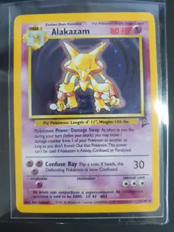 Alakazam 1/130 Holo - Base Set 2 - Pokemon Card - Excellent Condition - Image 1