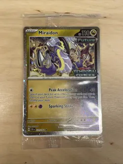 Pokemon Card Miraidon Temporal Forces STAMPED 121/162 SEALED Near Mint - Image 1