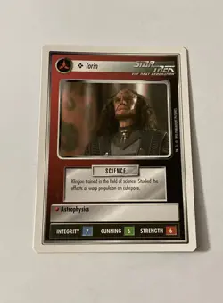 Star Trek CCG Personnel Klingon Torin Card - Image 1