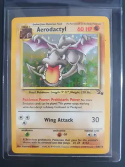 Aerodactyl 1/62 Holo - Fossil Set - Pokemon Card - Lightly Played - Image 1