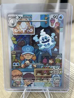 Glaceon ex 26/131 Holiday Snowflake Stamp Promo Pokemon Card Holo Full Art NM - Image 2